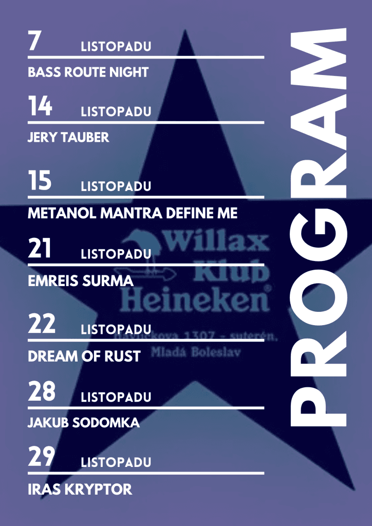 program listopad 2025 | U Kvakoše - Willax Klub